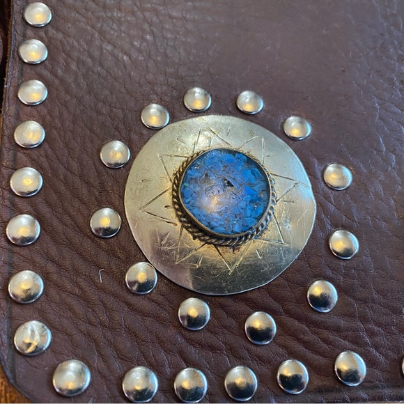 Moroccan Handmade Leather Bag - Picture 8 of 14